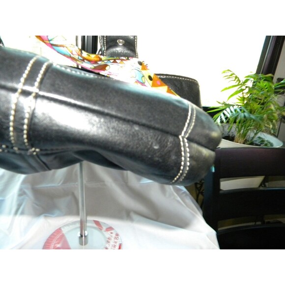 Vintage Coach Black Leather Soho Handbag Shoulder Purse D05D-9544 - Picture 5 of 11